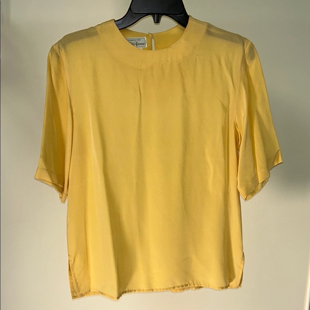 Vintage Saks Fifth Avenue 100% Silk Women's Top